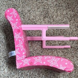 American girl doll chair. Attached to table
